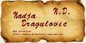 Nadja Dragulović vizit kartica